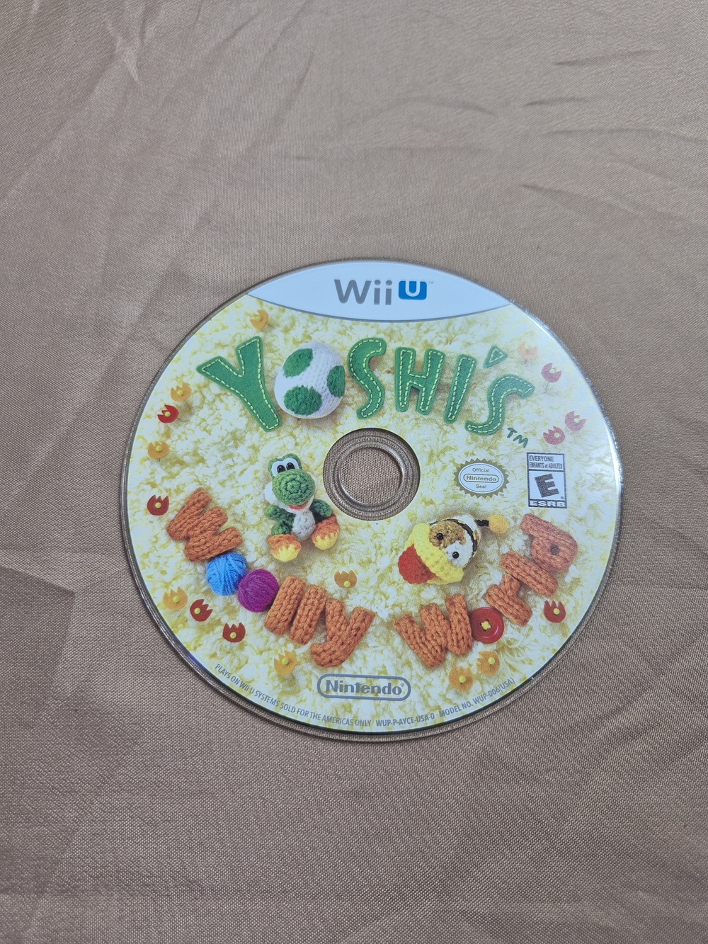 Yoshi's Woolly World (Nintendo Wii U, 2015 - Game Disc Only! Tested